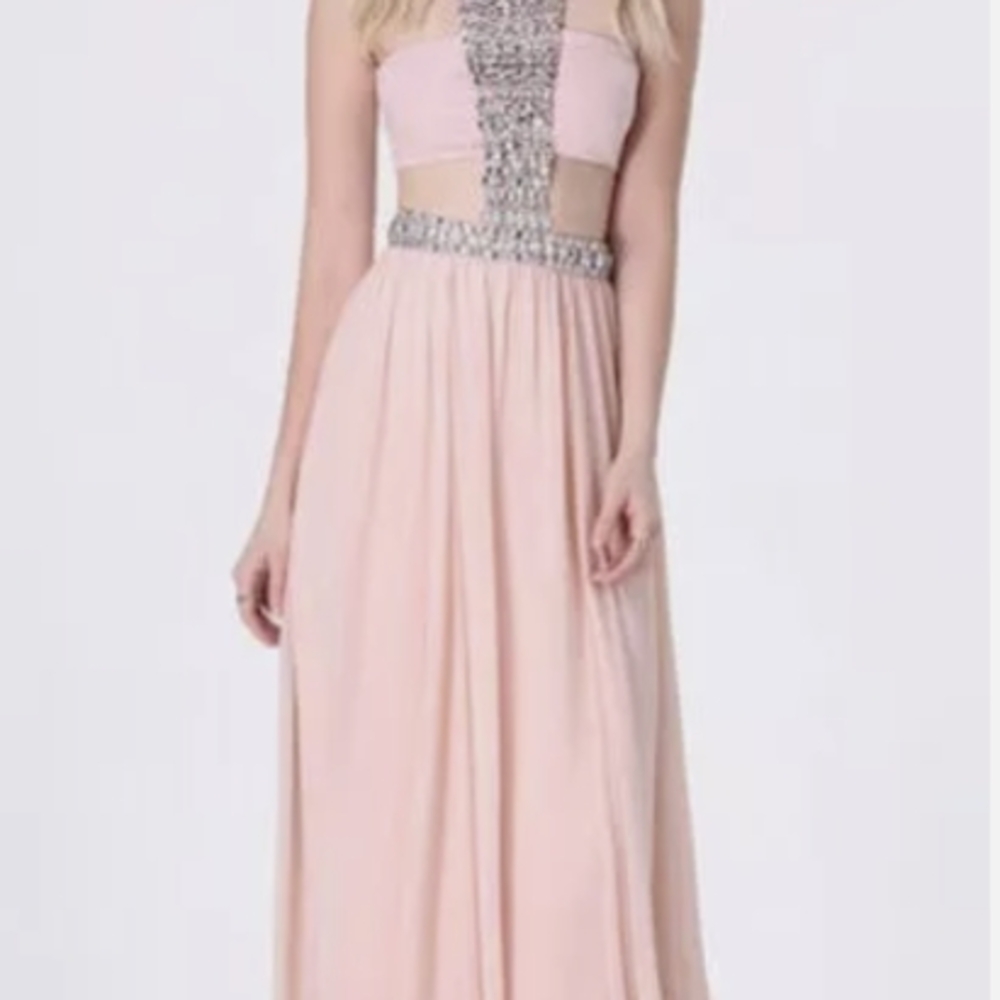Bebe Elegant Pink Evening Gown